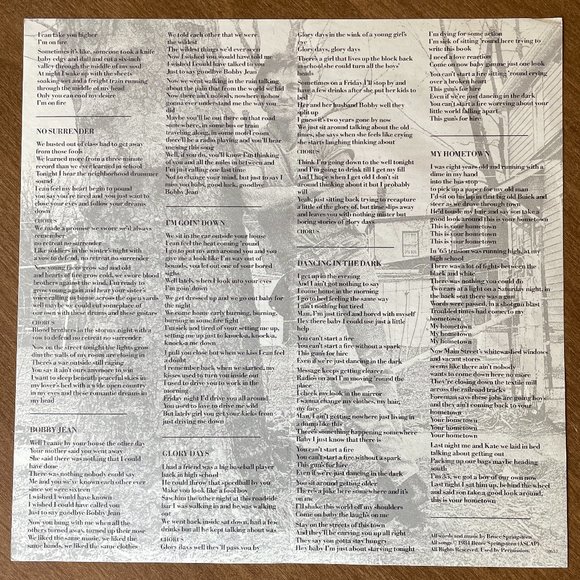 BRUCE SPRINGSTEEN Born In The USA 1984 Columbia, Vinyl LP - Picture 7 of 7